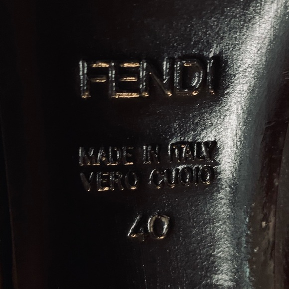 Fendi Black Patent Leather Zucca Heel Pumps (40) - Picture 8 of 14